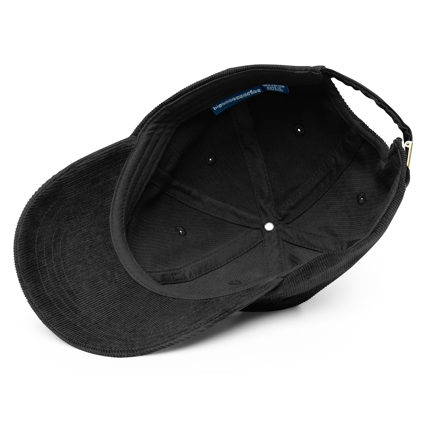 Stay Gold - Vintage corduroy cap - Black